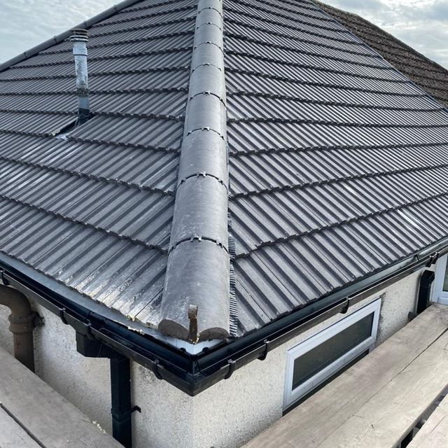 Repaired roof